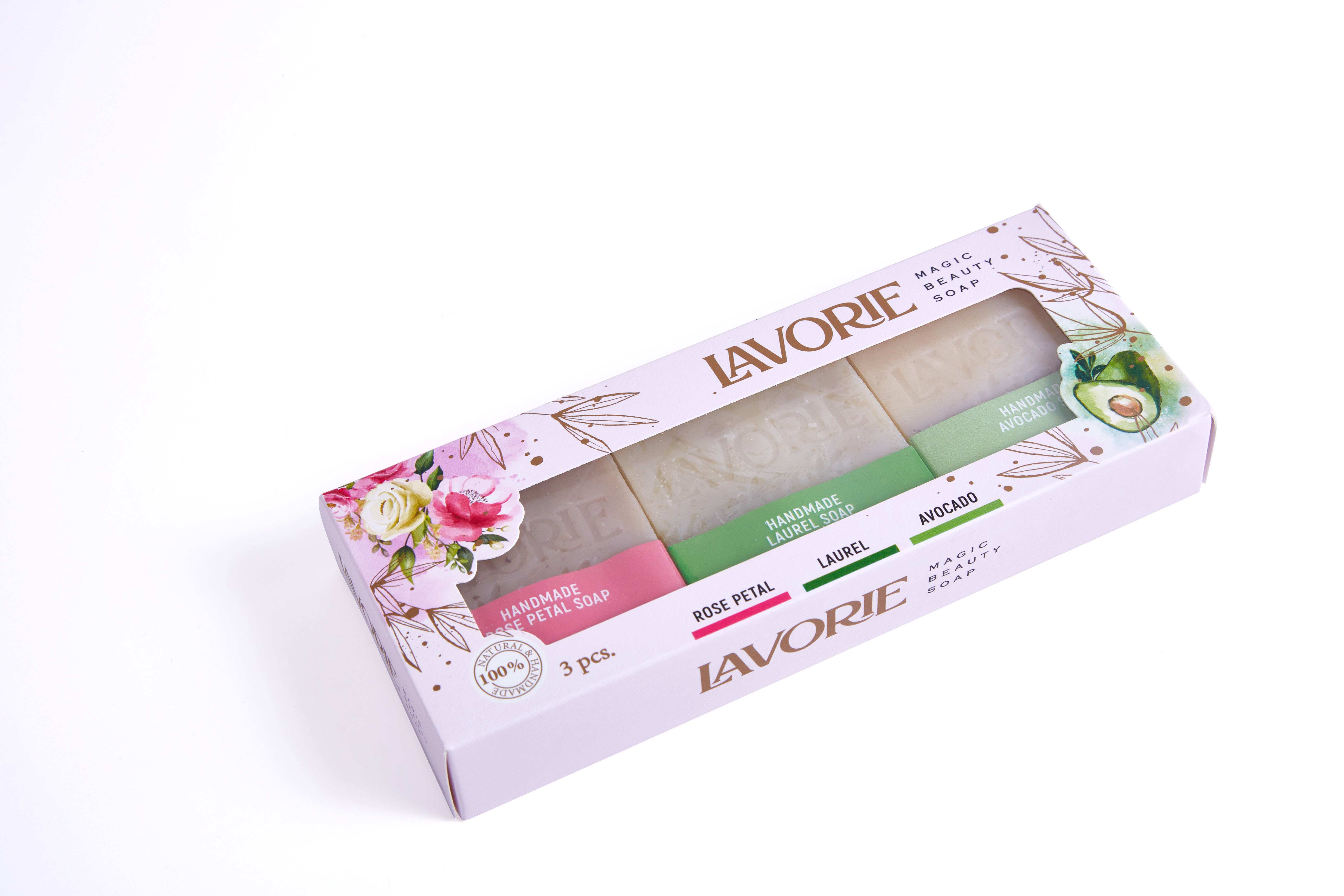 LAVORIE ROSE PETAL & LAUREL & AVOCADO SOAP