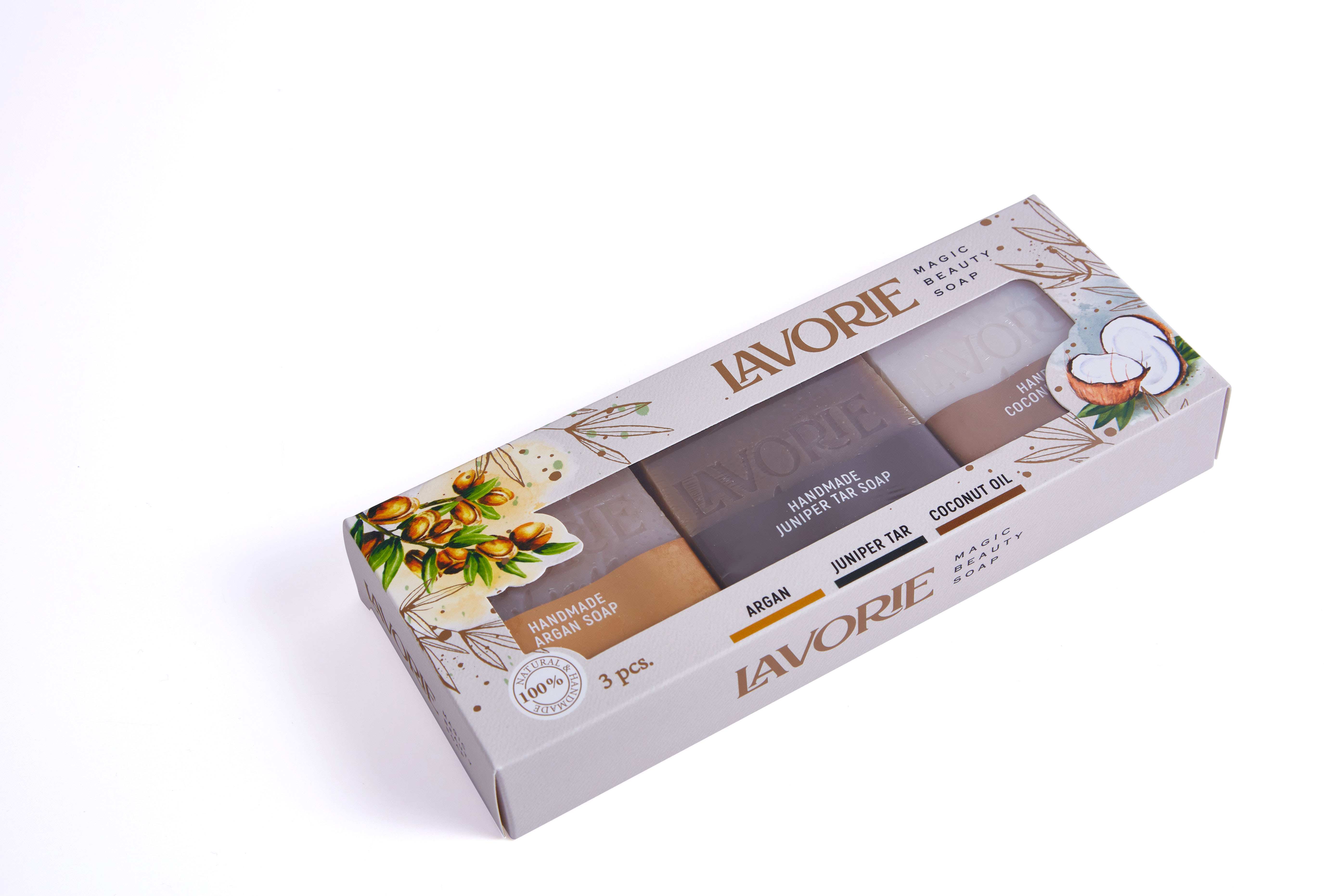 LAVORIE ARGAN & JUNIPER TAR & COCONUT SOAP